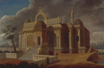 Mausoleum met Stenen Olifanten door Francis Swain Ward